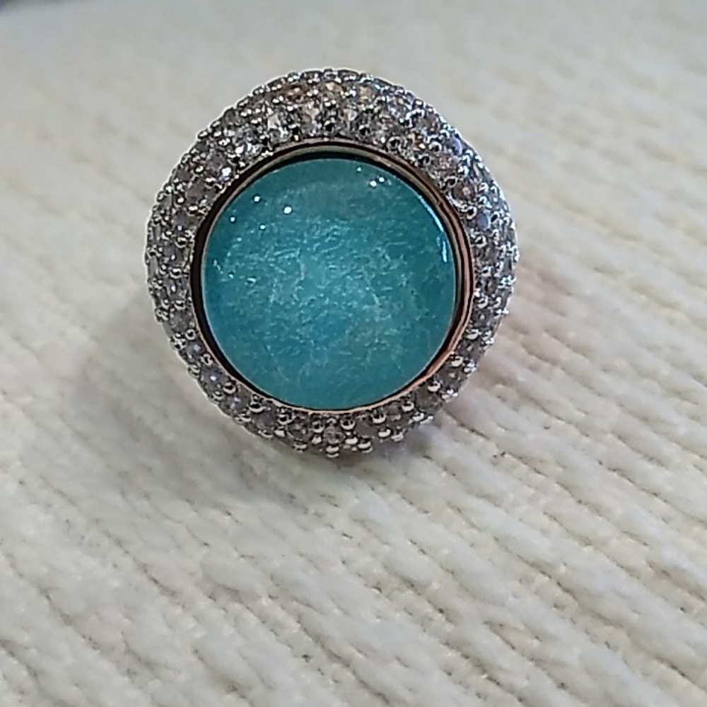 New Bronzo Turquoise Doublet Ring